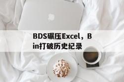 开云体育中国官网-BDS碾压Excel，Bin打破历史纪录
