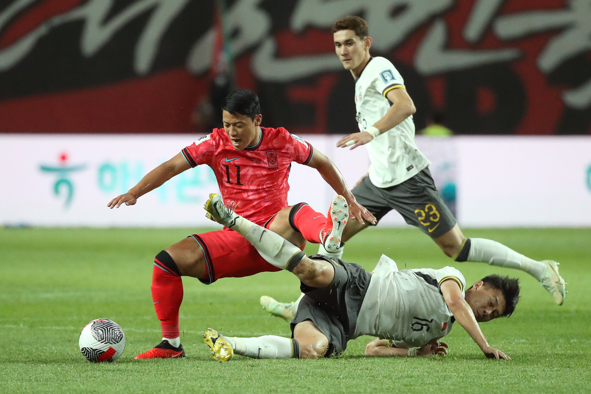 足球世界杯赛场上的惊险一幕